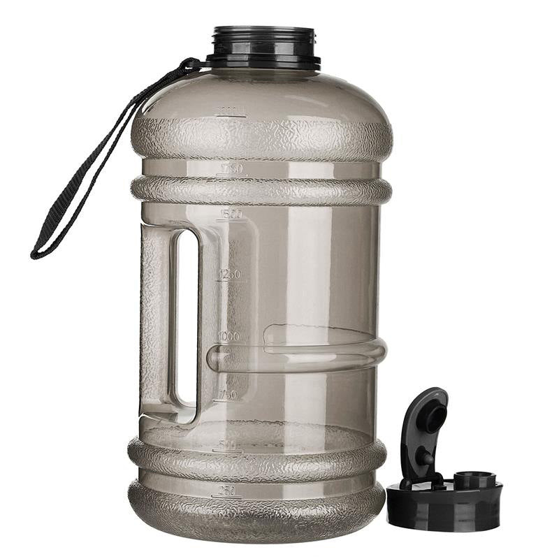 2.2L Gym Large Capacity PETG Sports Bottle Plastic Dumbbell Water Bottle Portable Bucket Cup