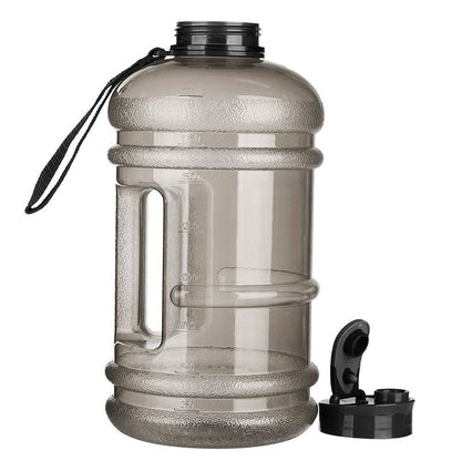 2.2L Gym Large Capacity PETG Sports Bottle Plastic Dumbbell Water Bottle Portable Bucket Cup