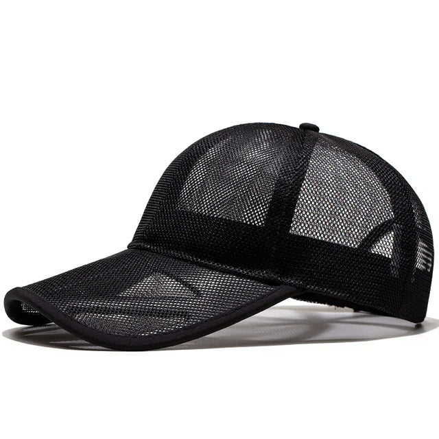 Adult Summer Mesh Sun Cap Lady Outdoors Sport Hat Man Big Size Baseball Caps