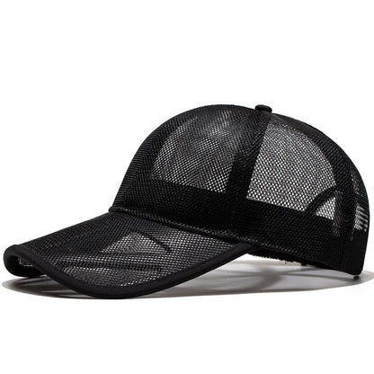 Adult Summer Mesh Sun Cap Lady Outdoors Sport Hat Man Big Size Baseball Caps