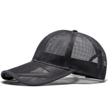 Adult Summer Mesh Sun Cap Lady Outdoors Sport Hat Man Big Size Baseball Caps