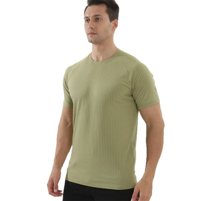 Men's Sport T-Shirt Short Sleeve Summer Fitness Training Muscle-Showing Casual Outdoor Running Top