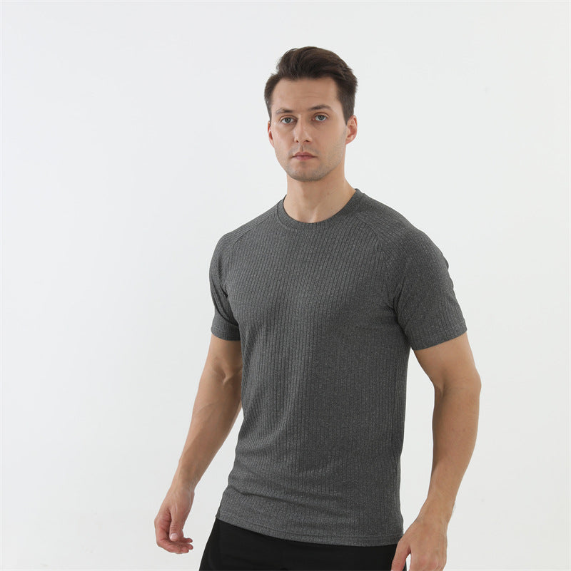 Men's Sport T-Shirt Short Sleeve Summer Fitness Training Muscle-Showing Casual Outdoor Running Top