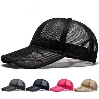 Adult Summer Mesh Sun Cap Lady Outdoors Sport Hat Man Big Size Baseball Caps